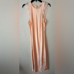 Future Collective Satin Lace Trim Dress